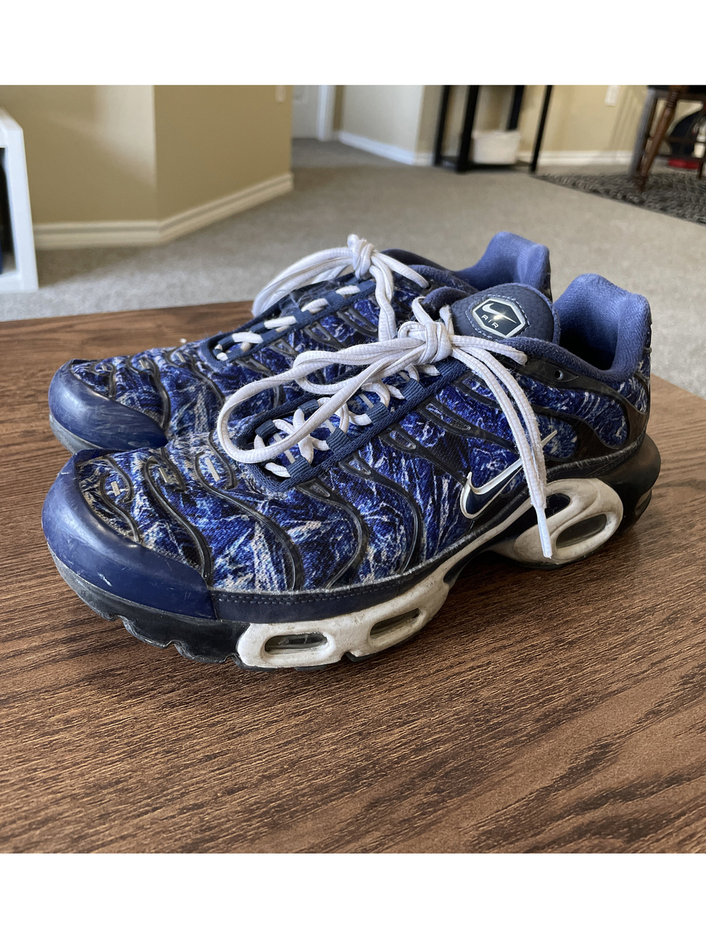 Nike Air Max Plus Blue Shattered Ice Midnight Navy DO6384-400 Men’s Size 9 Used